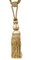 Belagio Single Tassel Tie-Back, 10" Long Tassel, Colors Collection, Ivory